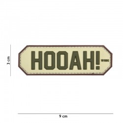 Patch 3D PVC HOOAH! sable