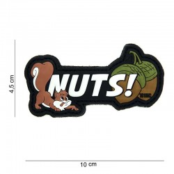 Patch 3D PVC " Nuts " blanc